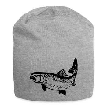 truite - Bonnet en jersey - gris chiné - Devant