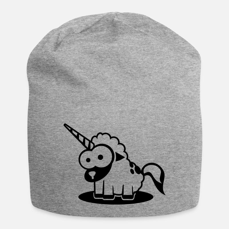 Verwandlungskünstler Lambda: als Einhorn - Jersey Beanie - heather grey