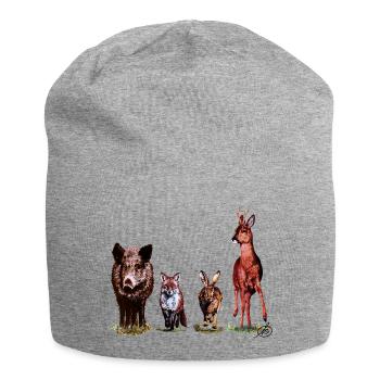 Wild-Quartett - Jersey-Beanie - Grau meliert - Vorne