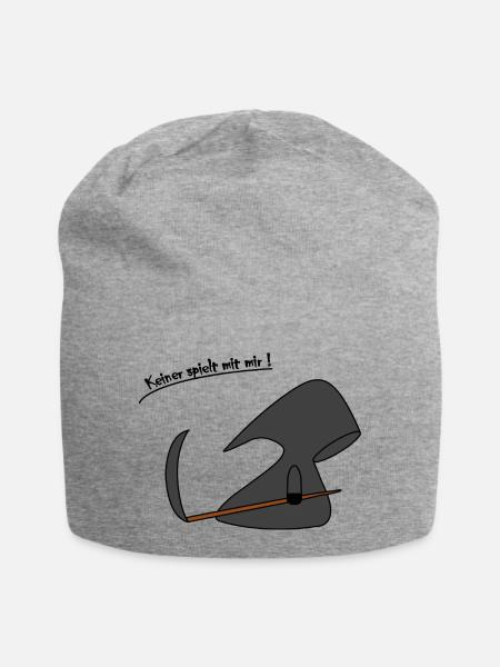 trauriger_tod_3 - Jersey-Beanie - Grau meliert