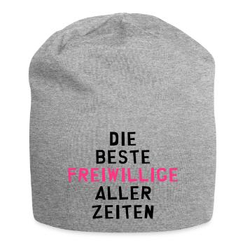 Freiwilliger - Freiwillige - Ehrenamt Solidarität - Jersey-Beanie - Grau meliert - Vorne