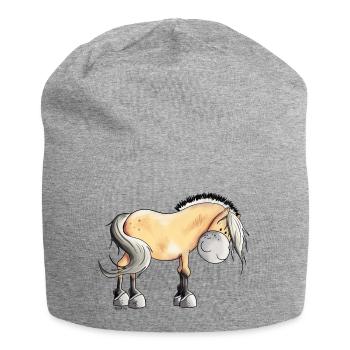 Drolliger Norweger - Jersey-Beanie - Grau meliert - Vorne