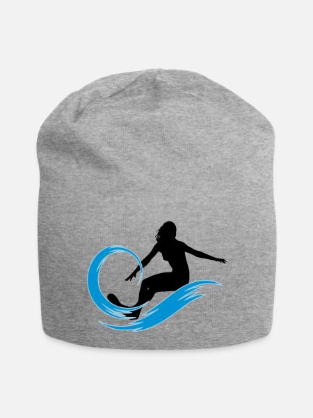 surfeuse - Bonnet en jersey - gris chiné