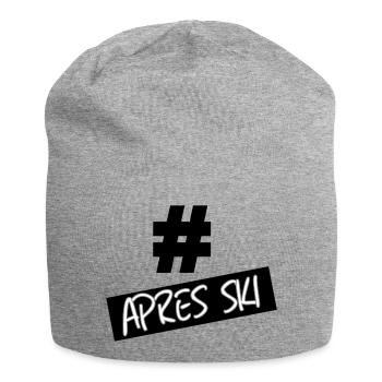 hastag apres ski - Bonnet en jersey - gris chiné - Devant