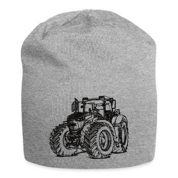 Tracteur - Bonnet en jersey - gris chiné - Devant