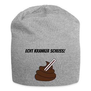 Kranker Scheiss - Jersey-Beanie - Grau meliert - Vorne
