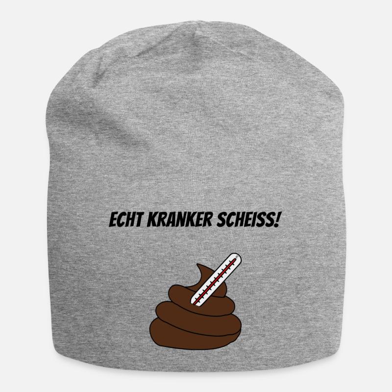 Kranker Scheiss - Jersey-Beanie - Grau meliert
