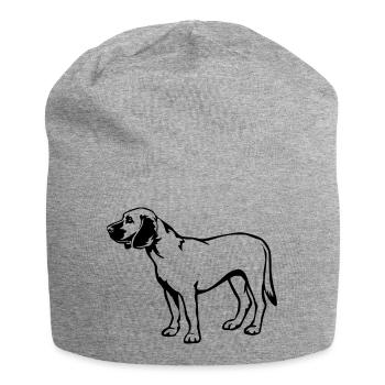 Chien de sueur hanovrien - Bonnet en jersey - gris chiné - Devant