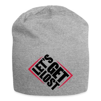 Lets Get Lost - Jersey Beanie - heather grey - Front