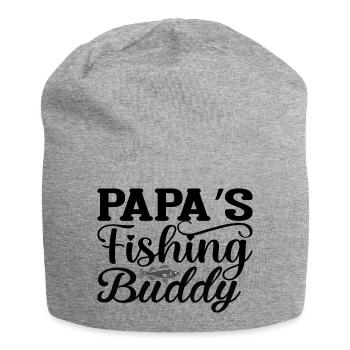 Papa´s Fishing Buddy - Jersey-Beanie - Grau meliert - Vorne