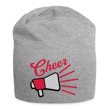 Cheer Megaphone speak symbol - Jersey Beanie - heather grey - Front