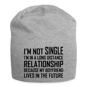 ICH BIN NICHT SINGLE - Jersey-Beanie - Grau meliert - Vorne