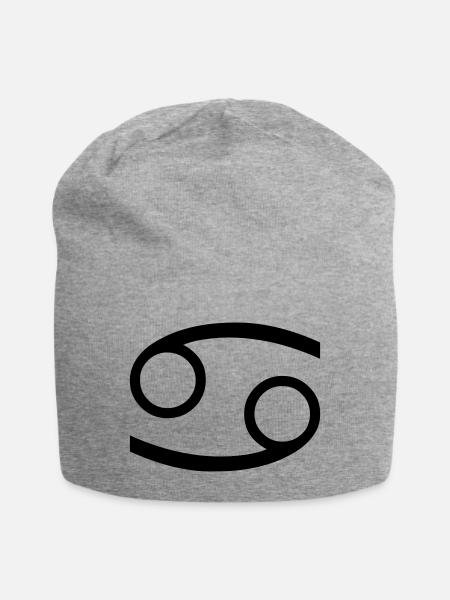 krebs1 - Jersey-Beanie - Grau meliert