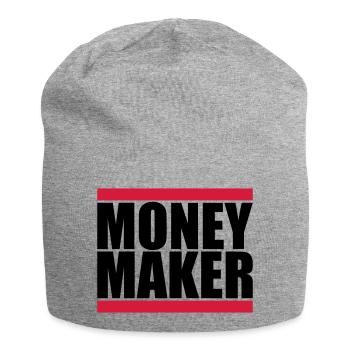 Balken Logo Money Maker - Jersey-Beanie - Grau meliert - Vorne