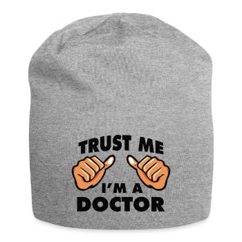 VERTRAU MIR, ICH BIN ARZT - Jersey-Beanie - Grau meliert - Vorne