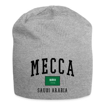 Mecca Saudi Arabia Flag Design - Jersey Beanie - heather grey - Front