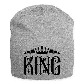 Roi - Bonnet en jersey - gris chiné - Devant