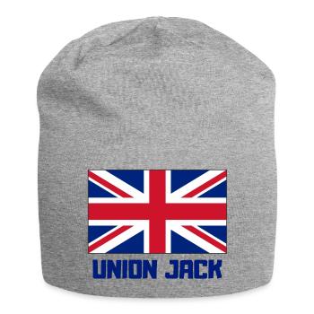 union jack, England, London - Jersey Beanie - heather grey - Front