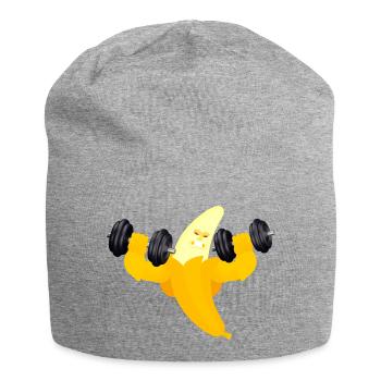 Power Banane - Jersey-Beanie - Grau meliert - Vorne