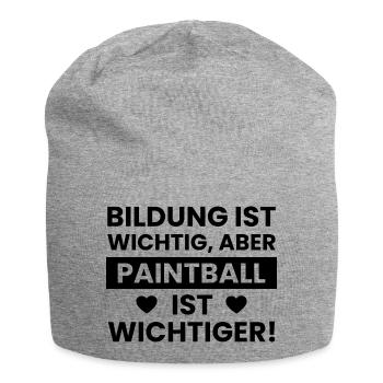 Paintball Airsoft - Jersey-Beanie - Grau meliert - Vorne