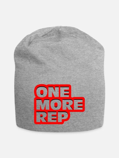 One More Rap red - Jersey-Beanie - Grau meliert