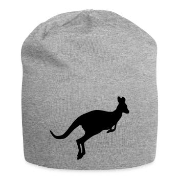 kangaroo 01 - Jersey-Beanie - Grau meliert - Vorne