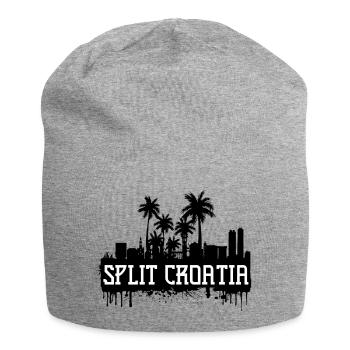 Split Kroatien Fußball Fußball Dalmatien Tourismus - Jersey-Beanie - Grau meliert - Vorne