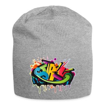 graffiti d’art urbain coloré cool comme STYLE-WRITING - Bonnet en jersey - gris chiné - Devant