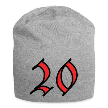 20. 20 YEARS. 20th ANNIVERSARY. 20 YEARS ANNIVERSARY. - Jersey Beanie - heather grey - Front