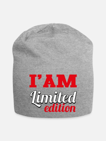 LIMITIERTE AUFLAGE - Jersey-Beanie - Grau meliert