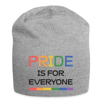 LGBTQ Pride Month - Pride is For Everyone - Jersey Beanie - heather grey - Front