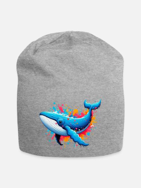 Wal - Jersey-Beanie - Grau meliert