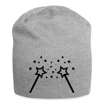 zauberstab 02 - Jersey-Beanie - Grau meliert - Vorne