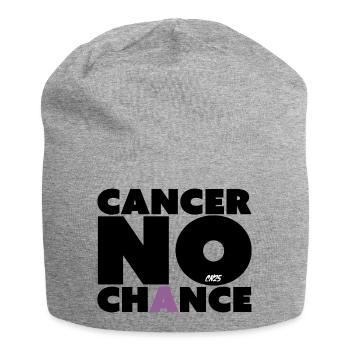 Le cancer n’a aucune chance - Bonnet en jersey - gris chiné - Devant