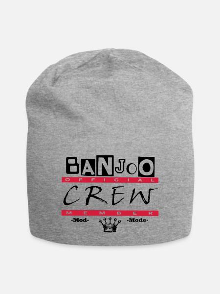 Banjoo Crew Moderator Design - Jersey-Beanie - Grau meliert