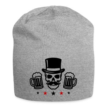 Bräutigam Skelett Jga Bier - Jersey-Beanie - Grau meliert - Vorne