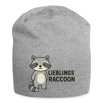 LIEBLINGS RACCOON - Jersey-Beanie - Grau meliert - Vorne
