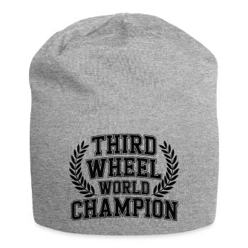 Drittes Rad Weltmeister - Jersey-Beanie - Grau meliert - Vorne