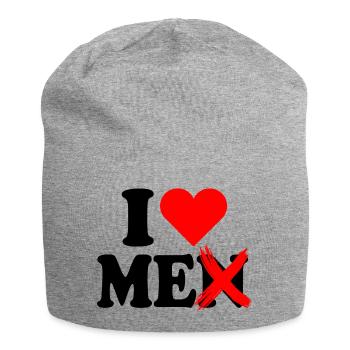 I Love Me Men I Love Me Self Love Women - Jersey Beanie - heather grey - Front
