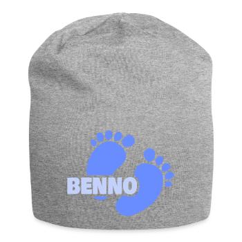 Birth of Benno - Jersey Beanie - heather grey - Front