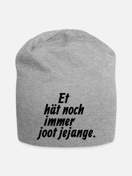 Et hat noch immer joot jejange - Kölsche §3 - Jersey-Beanie - Grau meliert