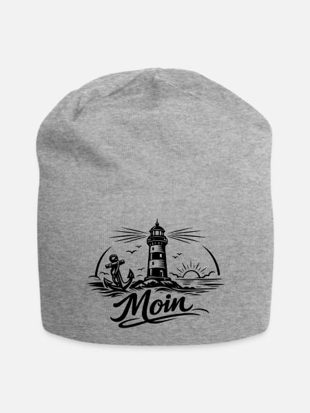 Moin - Jersey-Beanie - Grau meliert