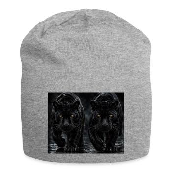 Panthères Noires Jumelles - Bonnet en jersey - gris chiné - Devant