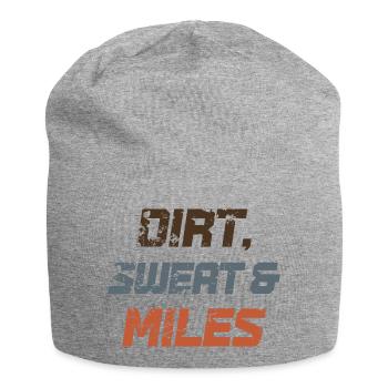 Dirt Sweat & Miles - Jersey Beanie - heather grey - Front