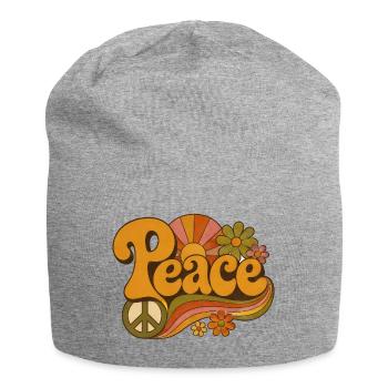 peace - Jersey Beanie - heather grey - Front