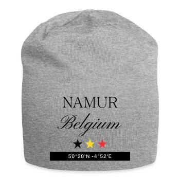 Namur Belgien Souvenir – Reise minimalistisch - Jersey-Beanie - Grau meliert - Vorne