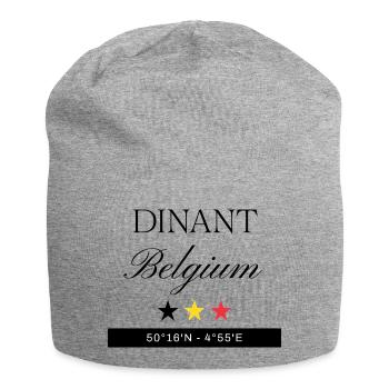 Dinant Belgien Souvenir – Reise minimalistisch - Jersey-Beanie - Grau meliert - Vorne