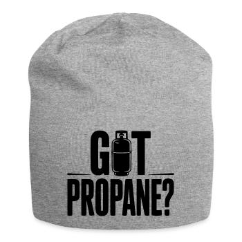 Hast du Propan? - Jersey-Beanie - Grau meliert - Vorne