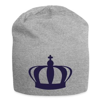 The Crown's One-Color Design - Jersey Beanie - heather grey - Front