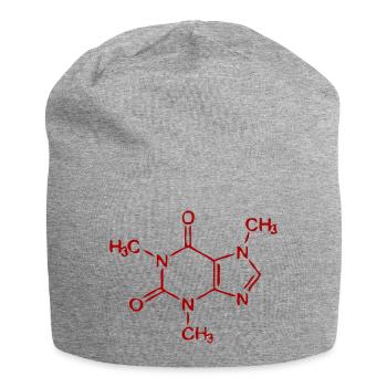 koffein - Jersey-Beanie - Grau meliert - Vorne